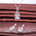 Conjunto de jóias de alta qualidade elegante acessórios princesa corte forma de jóias